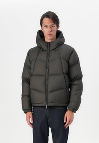 K-Way QUILL THERMO LIGHT UNISEX - Gewatteerde jas - black olive combo