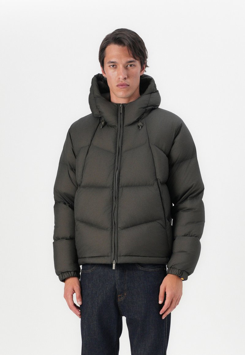 K-Way QUILL THERMO LIGHT UNISEX - Gewatteerde jas - black olive combo