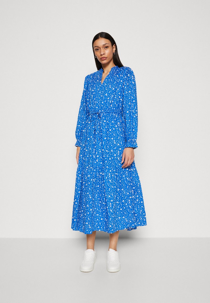 Marc O'Polo DENIM DRESS ELASTIC CUFF Jurk multi/mediterranean blue