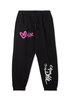 CON STAMPA GRAFFITI - Pantaloni sportivi - nero