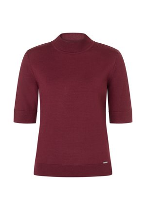 More & More, MORE & MORE FEINER, ZEITLOSER HALBARMPULLOVER - T-shirt basique - pomegranate red