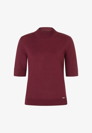 More & More, MORE & MORE FEINER, ZEITLOSER HALBARMPULLOVER - T-shirt basique - pomegranate red