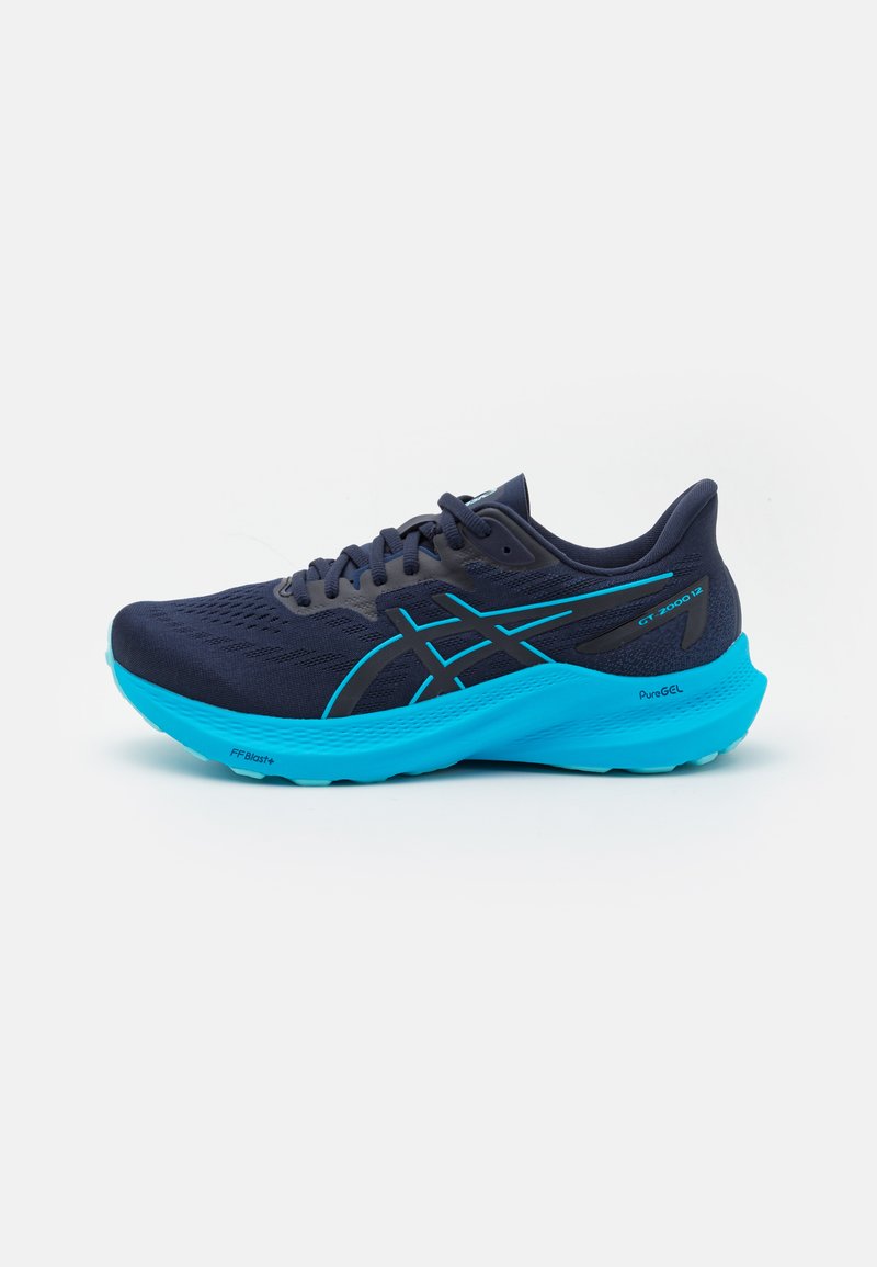 ASICS GT-2000 12 - Løpesko for vei - midnight/digital aqua