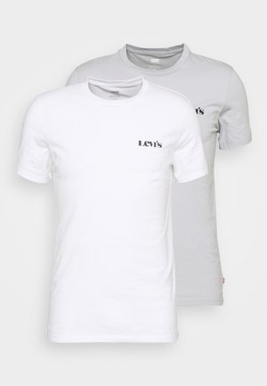 CREWNECK GRAPHIC 2 PACK - T-shirts med print - chesthit/white