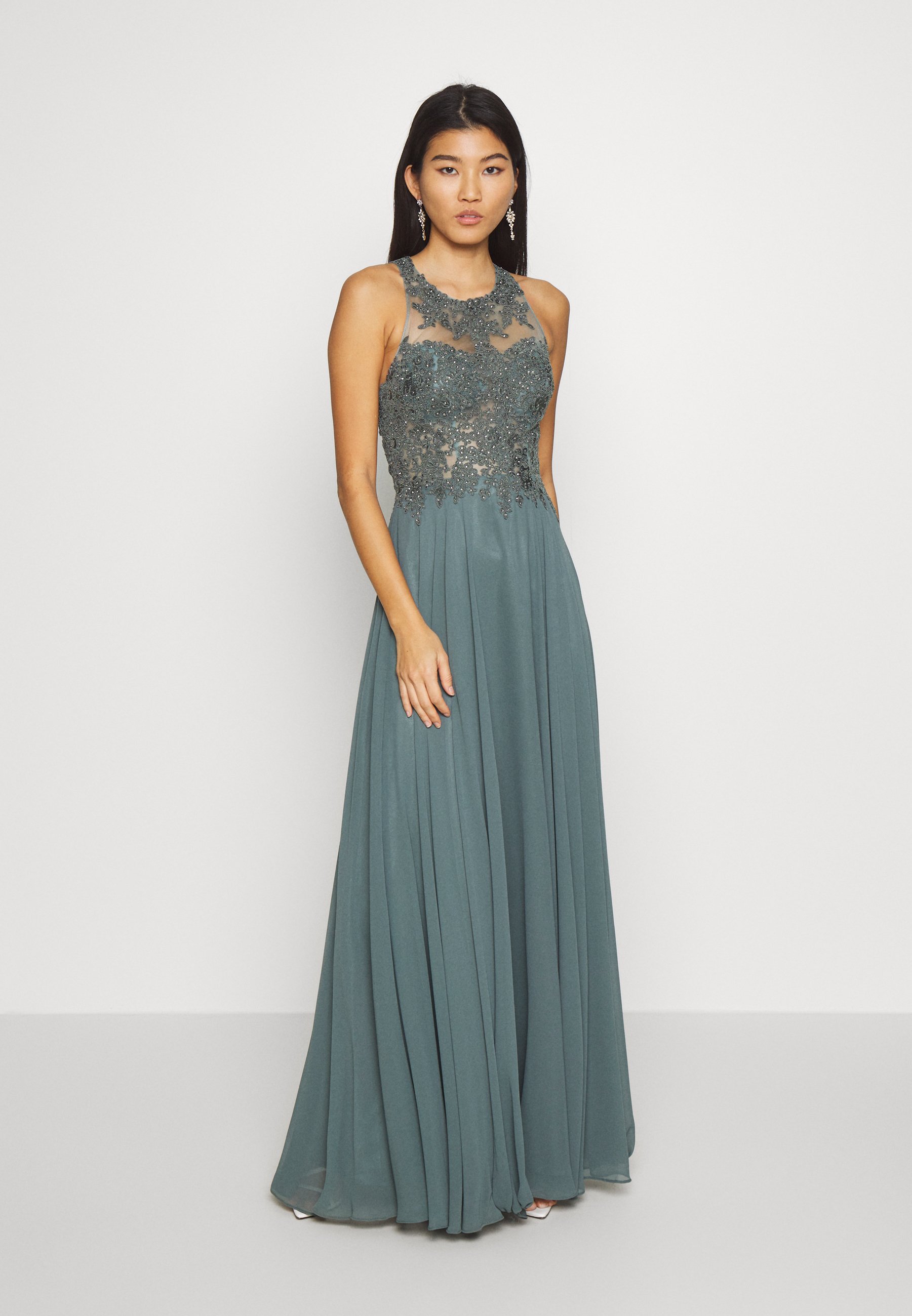 Mascara Ballkleid Smokey Green Grun Zalando De 