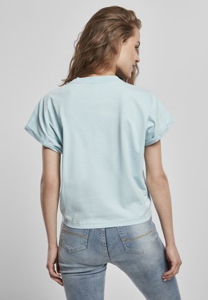 T-shirt Donna Urban Classics Pigment Dye Cut Open Tee - Scollo A V E Bordi Aperti