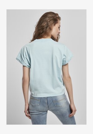 T-shirt Donna Urban Classics Pigment Dye Cut Open Tee - Scollo A V E Bordi Aperti