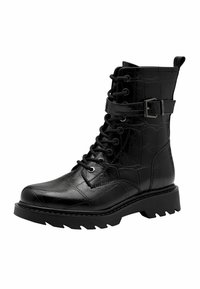 Tamaris Bottines à plateau - black croco