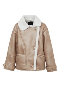 A TRE BOTTONI - Giacca di pelle - sabbia medio