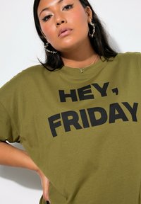 Studio Untold , OVERSIZED, STATEMENT-PRINT - T-Shirt print - dark olive