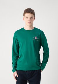 GANT MEDIUM ARCHIVE SHIELD - Langarmshirt - deep forest green