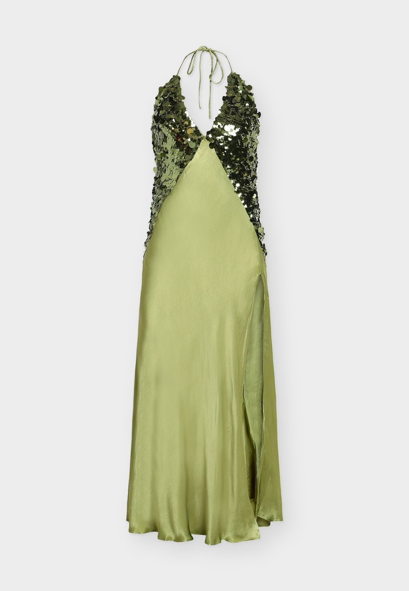 Bardot YVE SEQUIN SATIN HALTER DRESS - Cocktail dress / Party dress - khaki - Zalando.ie Bardot YVE SEQUIN SATIN HALTER DRESS - Cocktail dress / Party dress - khaki - Zalando.ie