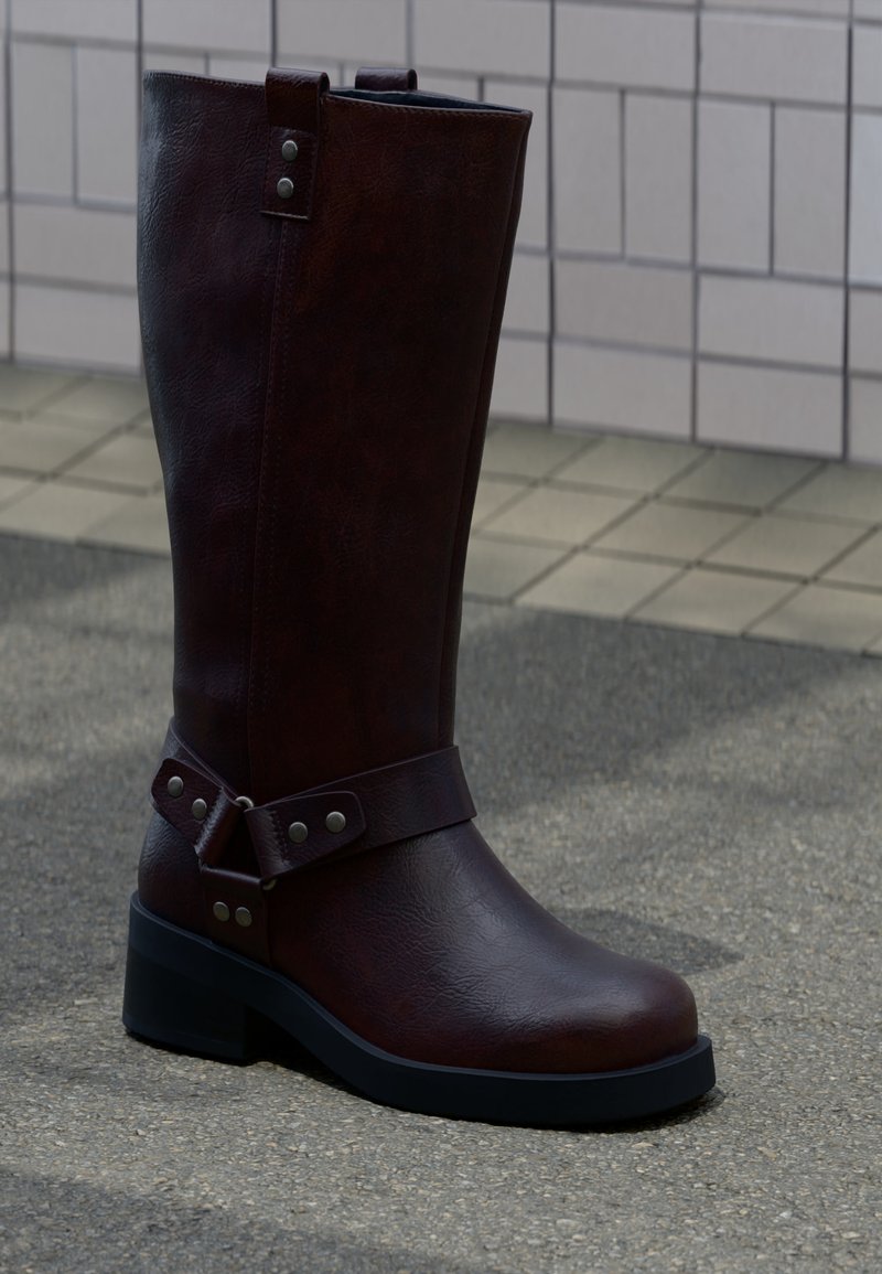 Even&Odd Wide Fit by Zalando Cowboy/Biker boots - mid brown/brown - Zalando