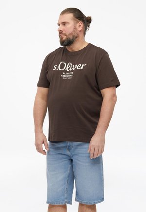 s.Oliver, T-SHIRT - T-Shirt print - dunkelbraun