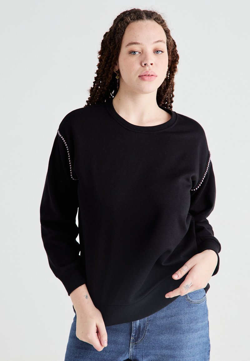 Vero Moda Curve VMCDAISY - Ikdienas džemperis - black