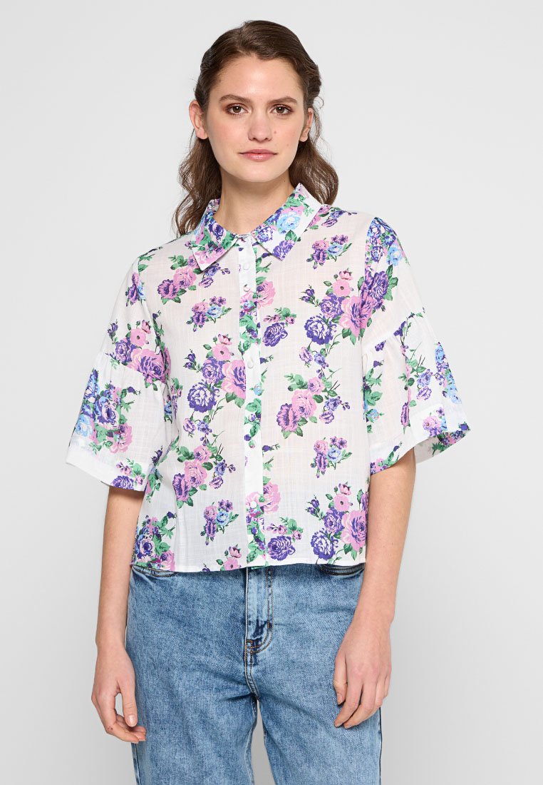 Lollys Laundry Overhemdblouse blauw