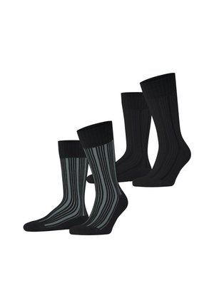 PLUSH 2-PACK - Socken - black