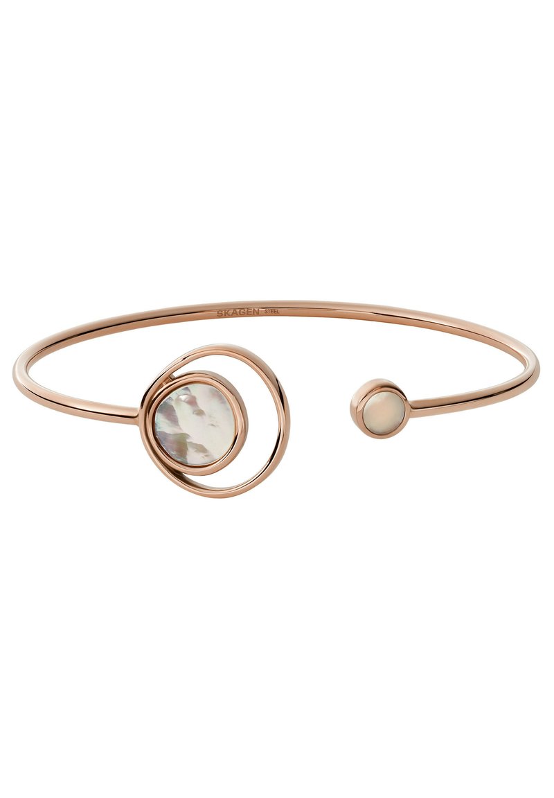 Brazalete O Pulsera De Mujer Skagen De Moda En Acero Inoxidable Plateado, Rosa O Oro