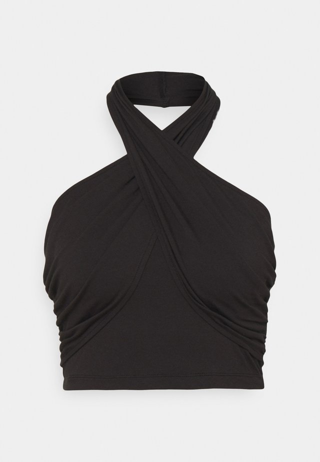 CROSSOVER HALTERNECK - Top - black