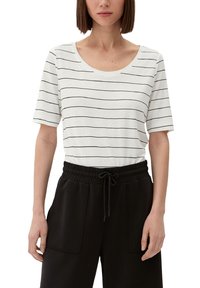 s.Oliver T-shirt print - wollweiß