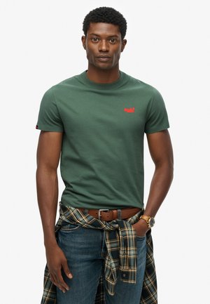 VINTAGE LOGO EMBROIDERED - Print T-shirt - laurel khaki