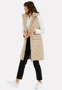 Threadbare MAGGIE DIAMOND QUILTED  - Weste - taupe
