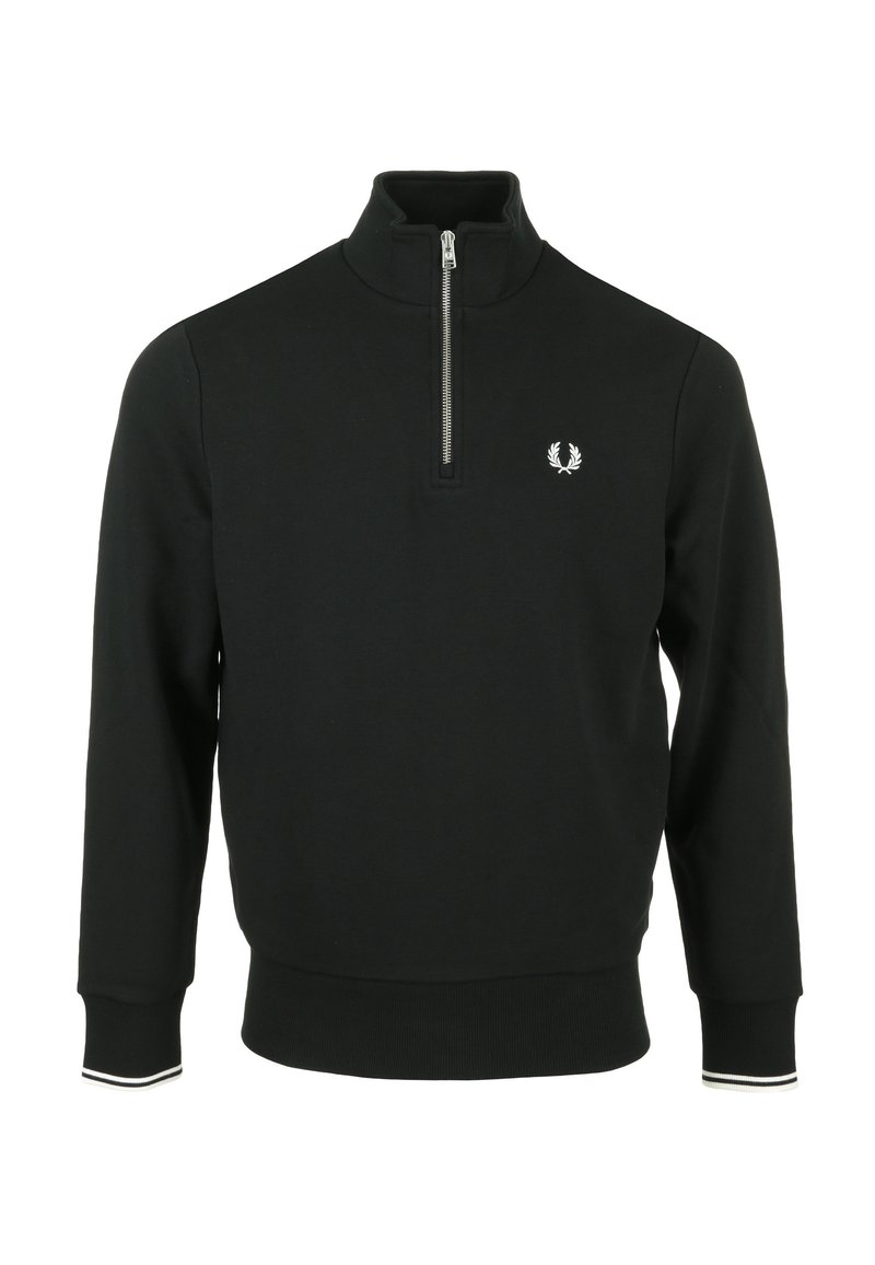 Fred Perry HALF - Felpa in pile - black