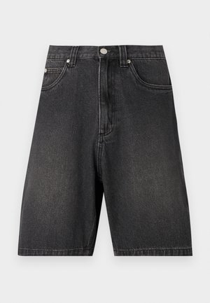 UNISEX - Short en jean - washed black
