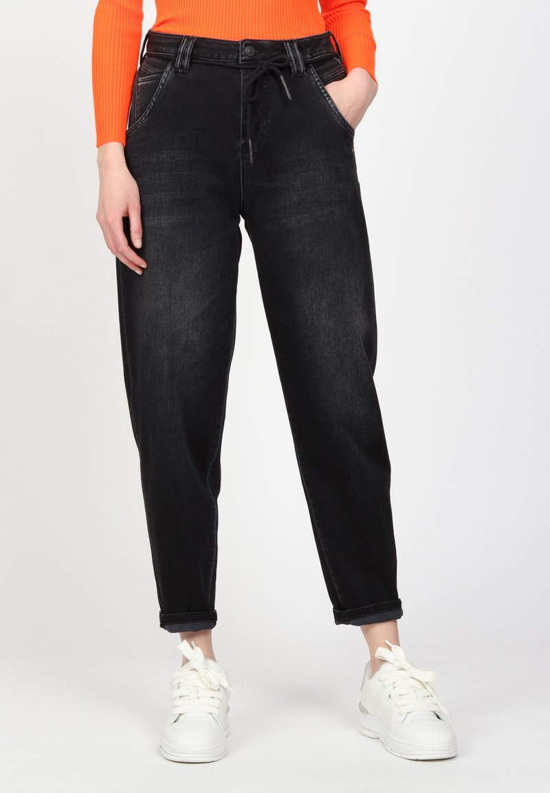 Gang BALLOON 94VIA - Jeans Tapered Fit - used black wash