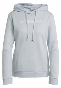 adidas Performance Mikina s kapucí - blue