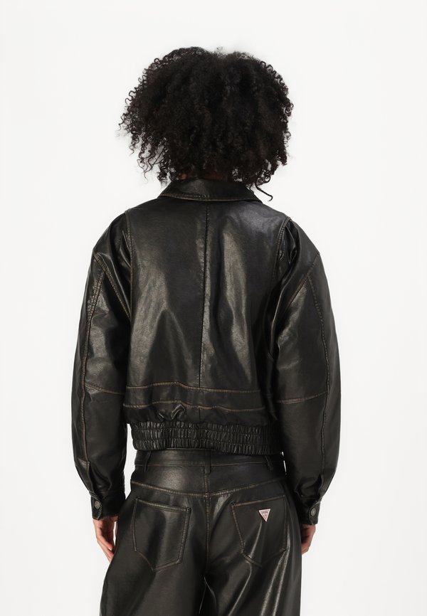 DISTRESS - Faux leather jacket2
