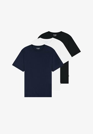 Wrangler 3 PACK TEE - Basic póló - white navy black