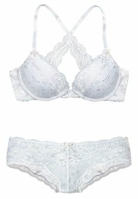 SET - Push-up BH - weiß-rosa