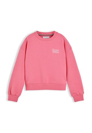 Tommy Hilfiger, TOMMY SCRIPT PRINTED SWEATSHIRT - Φούτερ - exotic pink