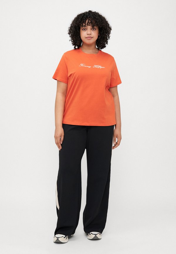SCRIPT - Print T-shirt - brilliant orange2