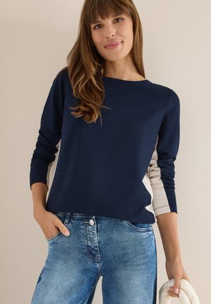 COLOR BLOCK  - Maglietta a manica lunga - blau