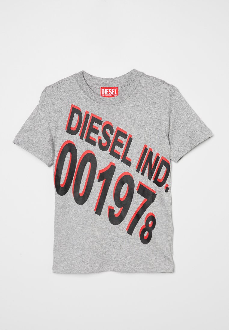 Diesel T-shirt print grijs