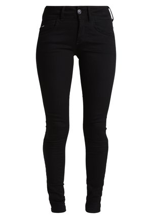 G-Star LYNN MID SUPER SKINNY  - Jeansy Skinny Fit - yield black ultimate stretch denim