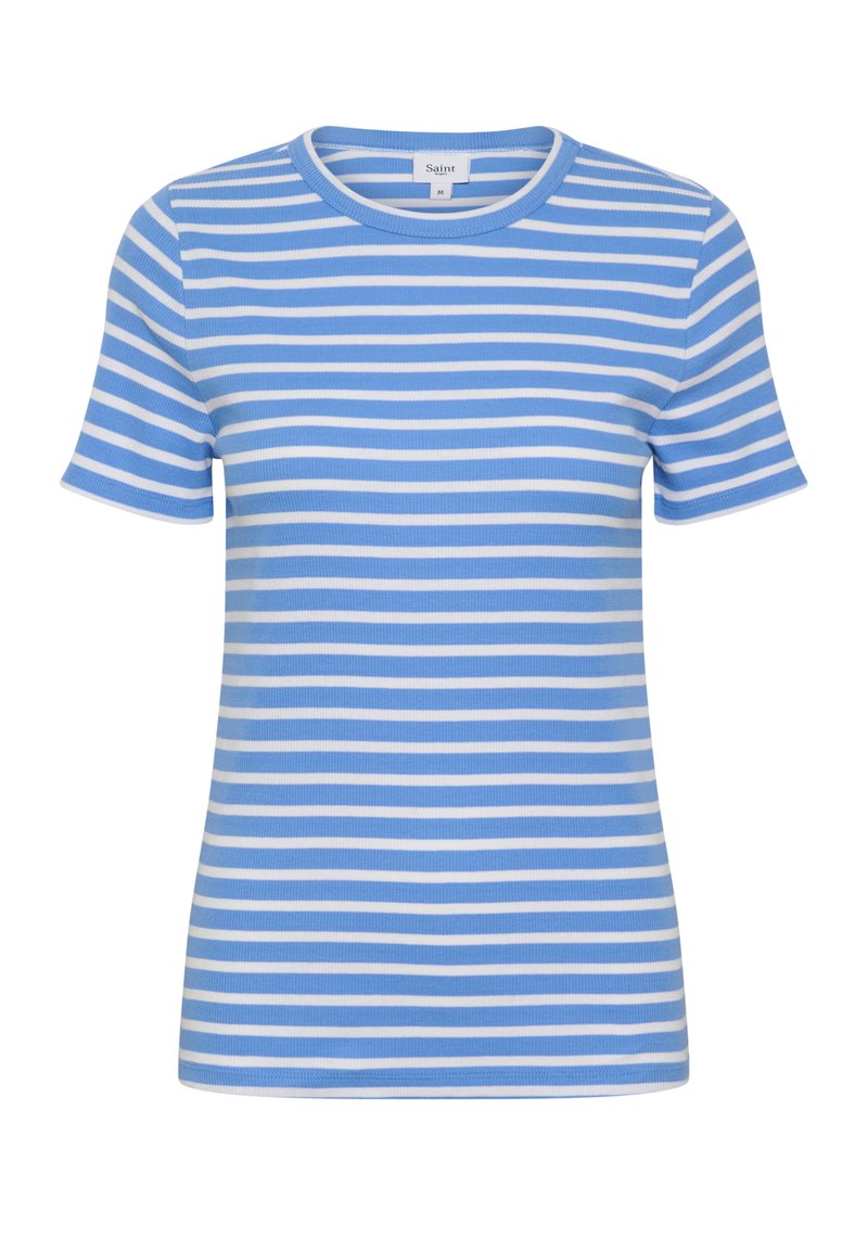 Saint Tropez T-shirt print lichtblauw