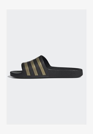 ADILETTE AQUA - Baseina iešļūcenes - core black gold met core black