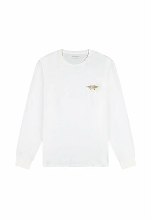 Wrangler LONG SLEEVE LS_AMERICANA - REGULAR FIT - Stickad tröja - worn white