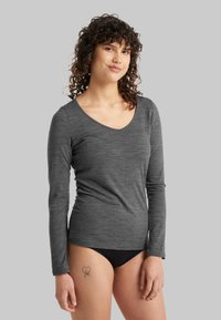 icebreaker SIREN SWEETHEART - Undertrøye - MEDIUM GREY