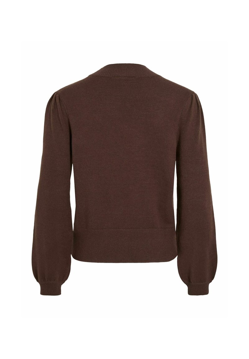 Vila Gebreide cardigan met steekzakken, model 'VIRIL' in beige online
