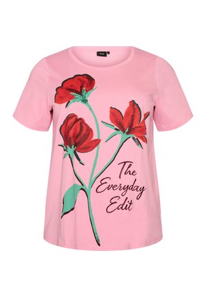 Zizzi, T-shirt imprimé - pink