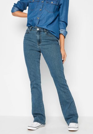 RAE STRETCH - Jeans bootcut - mid blue