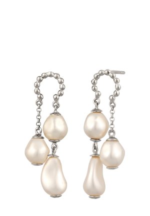 SYNTHETISCHE PERLEN - Ohrringe - silver-coloured