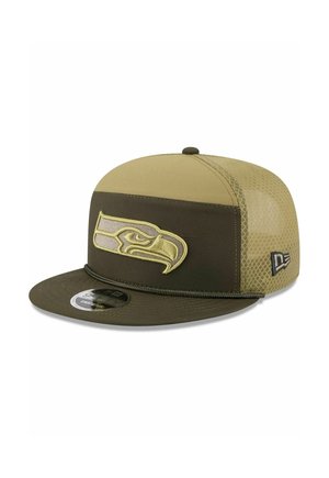 9FIFTY SPLIT PANEL - SALUTE SEATTLE SEAHAWKS - Casquette - olive