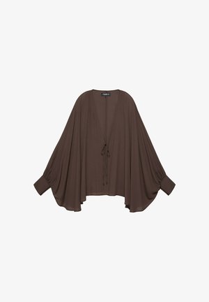 PULL&BEAR, FLUID - JACKET - Veste légère - dark brown