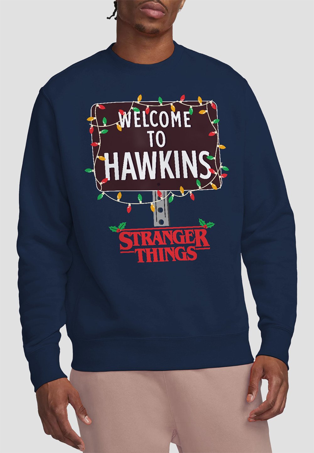 Stranger Things Hawkins スウェット NETFLIX STRANGER THINGS CHRISTMAS WELCOME TO HAWKINS - Sweatshirt
