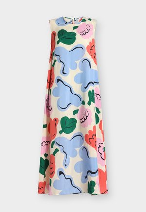 Marimekko, MIGOT KUKASTA KUKKAAN DRESS - Denné šaty - blue/orange/ligh/pink
